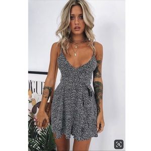 Beginning Boutique August Dress Black Print